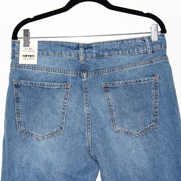 KOTON Eve Jean Pant Indigo Size 32 / 32 NWT - Picture 4 of 7